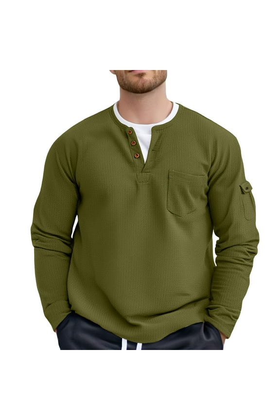 Men's Fashion Solid Color Two Double Layer V Neck T Shirt Splicing Large Size Base Shirt Top Men’s Quick-Dry Performance T-Shirts for Gym Green S