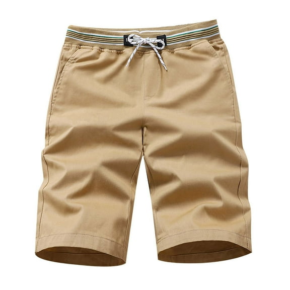 Dpytoraw Men's Fashionable Shorts Cotton Outdoor Shorts With Casual Shorts Khaki