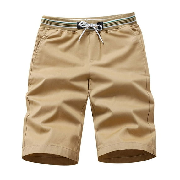 Dpytoraw Men's Fashionable Shorts Cotton Outdoor Shorts With Casual Shorts Khaki