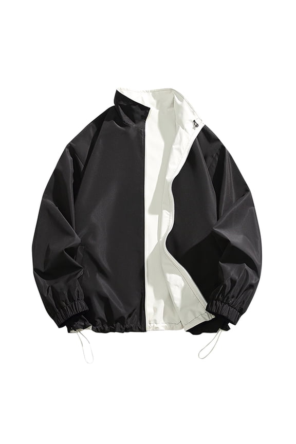 Men's Flight Jacket Lightweight Windbreaker Full Zip Casual Jacket