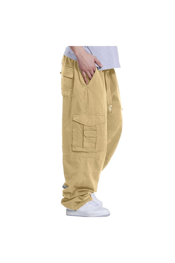 Men's Hip Hop Baggy Cargo Pants With Multiple Pockets