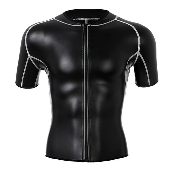 Dpytoraw Men's Leather Jacket Casual Jacket Slim Fit Handsome Four Elastic Motorcycle Suit Short Sleeved