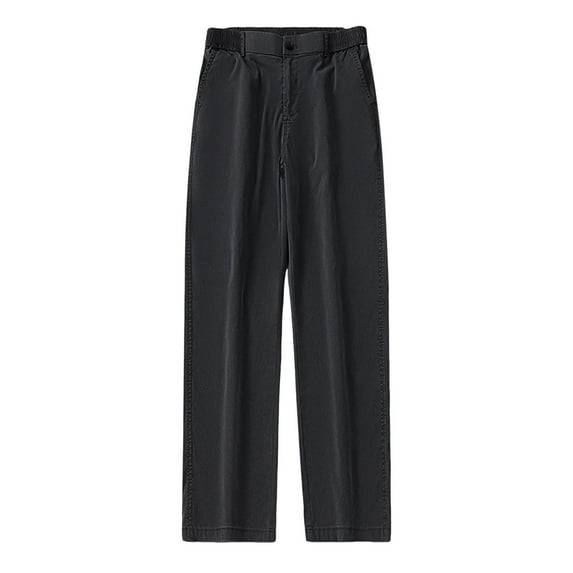 Dpytoraw Men's Lessel Wide Leg Pants Youth Large Size Loose Straight Leg Pants Korean Version Of The Trend Casual Pants