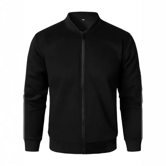 Dpytoraw Men's Lightweight Jacket Casual Windbreaker Flight Coat Zip Up Textured Jacket With Pocket