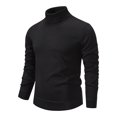 thumbnail image 1 of Dpytoraw Men's Long Sleeve Knitted Sweater Casual Solid Keep Warm Pullover Tops, 1 of 2