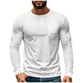thumbnail image 1 of Dpytoraw Men's Shirts Long Sleeve Button T Shirt Lightweight Fashion Casual Pullover Shirt, 1 of 5