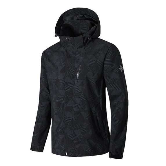 Dpytoraw Men's Spring And Autumn Fashion Casual Windproof Pocket Sports Charge Jacket