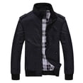 thumbnail image 1 of Dpytoraw Men's Spring And Autumn Men's Jacket With Pockets Thin Textured Sports Casual Jacket, 1 of 5
