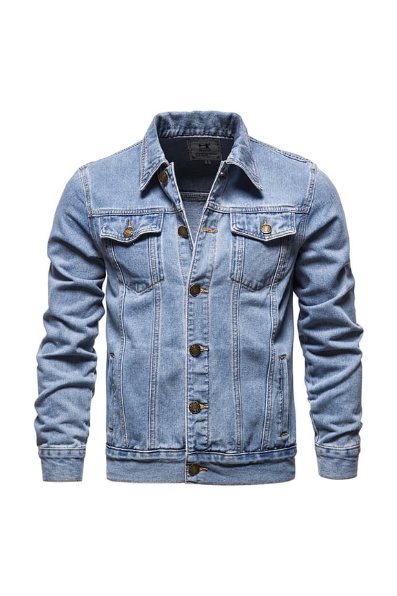 Men's Western Spring/autumn Lined Denim Jacket