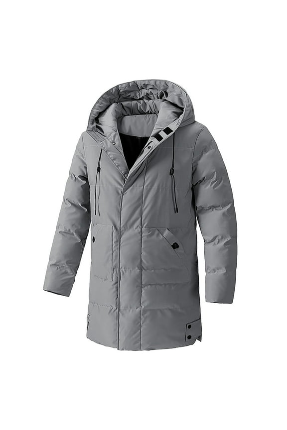 Men's Winter New Cotton Padded Coat Large Size Men's Korean Version Of Casual Fashion With Warm Cotton Padded Jacket Long