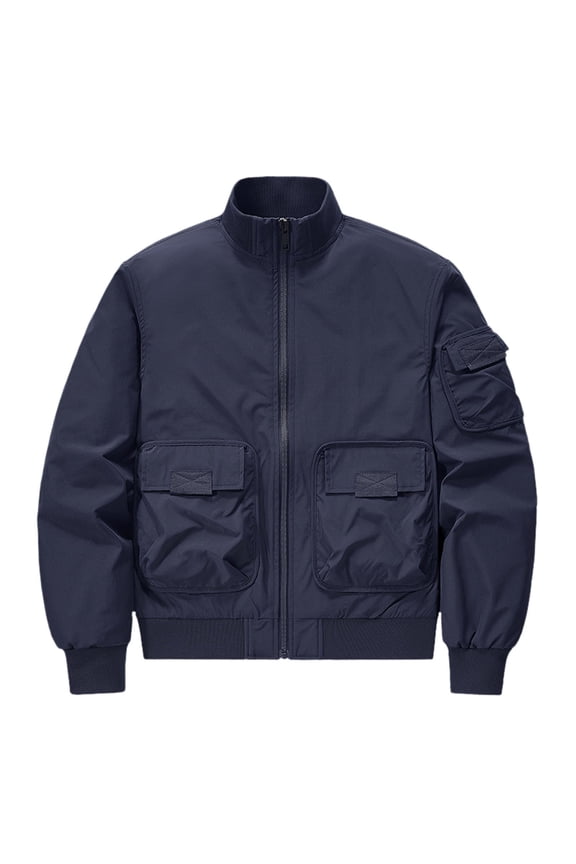 Mens Jacket Oversized Functional Jacket Mens Workwear Korean Version Trendy Baseball Jacket