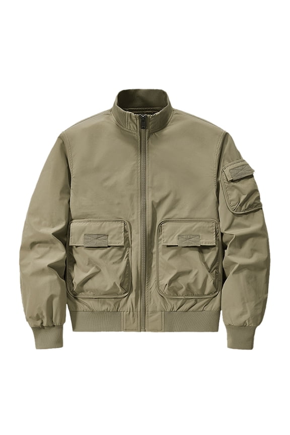 Mens Jacket Oversized Functional Jacket Mens Workwear Korean Version Trendy Baseball Jacket