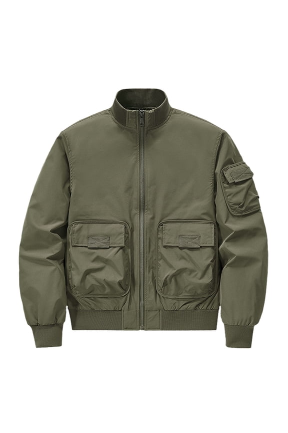 Mens Jacket Oversized Functional Jacket Mens Workwear Korean Version Trendy Baseball Jacket