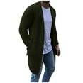 thumbnail image 1 of Dpytoraw Mens Shawl Collar Long Cardigan Knit Ruffle Fashion Sweater Drape Cape, 1 of 5