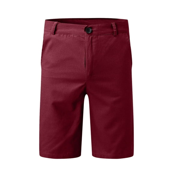 Dpytoraw Mens Summer Fashion Casual Slim Solid Color Zipper Buckle Shorts Pants Suit Shorts