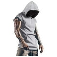 thumbnail image 1 of Dpytoraw Mens Tank Top With Hood Pocket Gym Hoodie Workout Sleeveless Muscle Shirt, 1 of 5