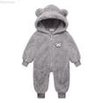 thumbnail image 1 of Dpytoraw Newborn Baby Boy Girl Fleece Hooded Snowsuit Winter Warm Clothes Coat Infant Jumpsuit Toddler Outfit Girls Romper Pants Size 12-18 Months, 1 of 3