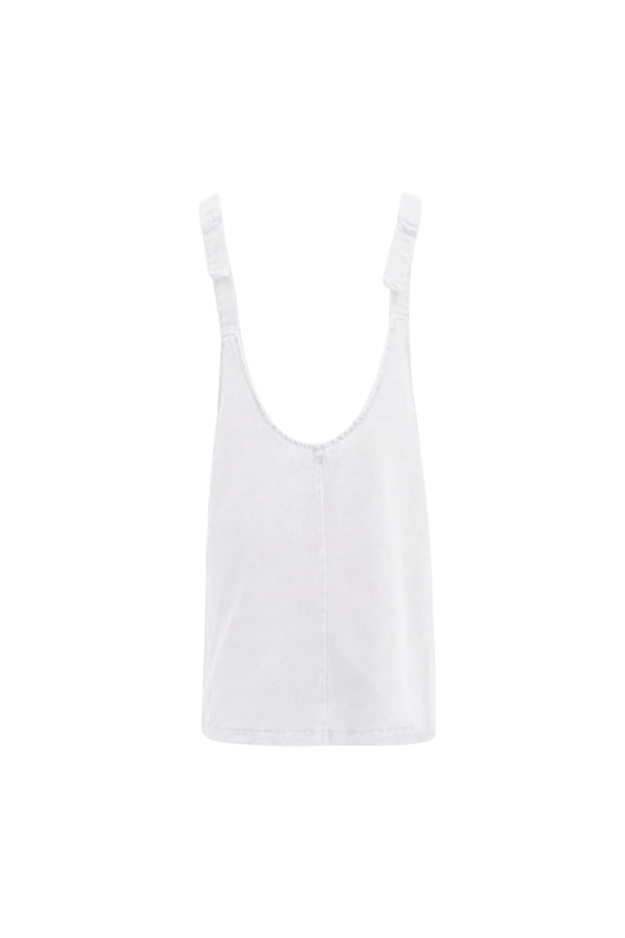 Overall Dress For Women Denim Dress Suspender Pocket Adjustable Mini Dress