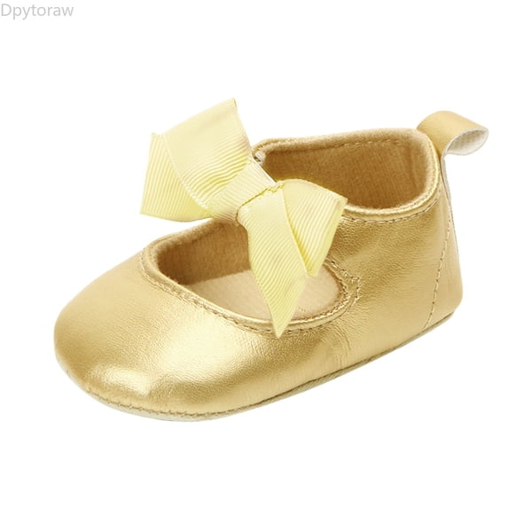 Dpytoraw Princess Walkers Shoes Toddler Shoes Toddler Girls Shoes Soft Infant Boys Baby Baby Shoes Baby Walking Shoes Size Gold 12-15 Months