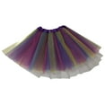 thumbnail image 1 of Dpytoraw Skirt European And Mesh Skirt Adult Skirt Ballet Skirt A-Line Skirts for Women Purple, 1 of 2