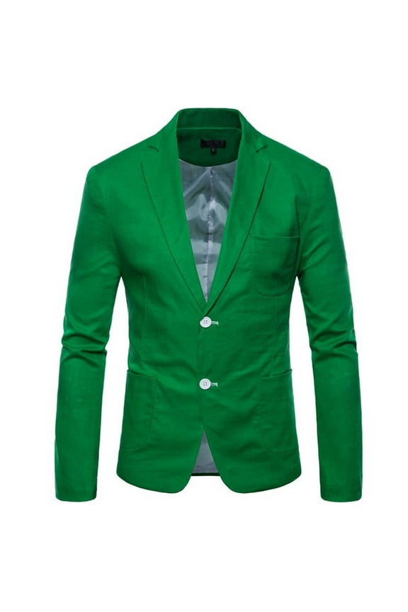 Spring And Summer New Men'S Fashion Suit Men'S Fashion Slim Fit Cotton And Material Small Suit