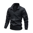 thumbnail image 1 of Dpytoraw Spring Autumn Men's Thin Loose Jacket High Street Coat Business Casual Black Coats Men's Fashion Trend Workwear, 1 of 3
