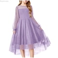 thumbnail image 1 of Dpytoraw Spring Long Sleeved Girls' Dress Mesh Princess Dress Girls Tulle Dresses Size 3-4 Years, 1 of 5