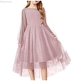 thumbnail image 1 of Dpytoraw Spring Long Sleeved Girls' Dress Mesh Princess Dress Girls Tulle Dresses Size 3-4 Years, 1 of 5