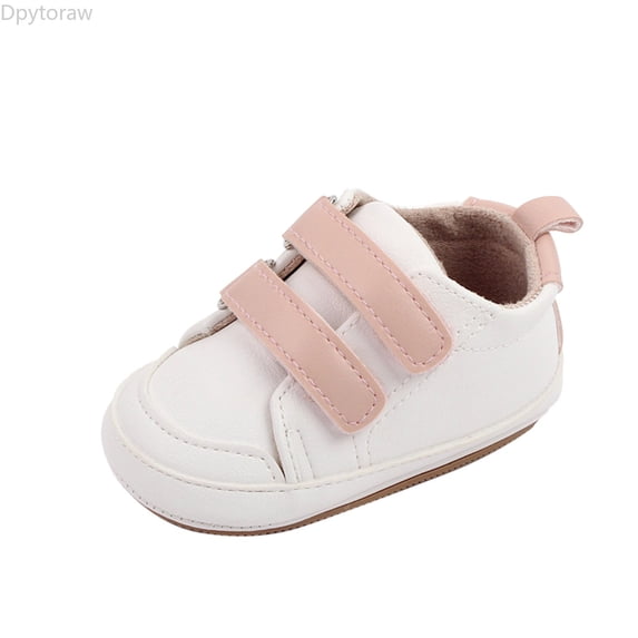 Dpytoraw Spring And Summer Children And Infants Toddler Shoes Boys And Girls Floor Sports Flat Soles Light And Comfortable Solid Color Hook Loop Baby Athletic Shoes Size Beige 0-6 Months