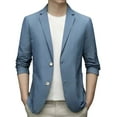 thumbnail image 1 of Dpytoraw Spring Summer Men's Lightweight Summer Suit Jacket Casual Stretch Slim Fit Button Sport Coats, 1 of 4