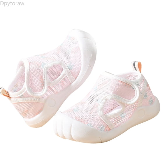 Dpytoraw Summer Infant Toddler Girls Boys Shoes Sandals Flat Bottom Non Slio Half Open Toe Slip Breathable Soft Shoes Infant Soft Sole Sandals Size US:4