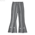 thumbnail image 1 of Dpytoraw Thermal Leggings For Girls Flared Trousers Stretch Flared Winter Warm Trousers For Children And Toddlers Girls Leggings Size 3-4 Years, 1 of 2