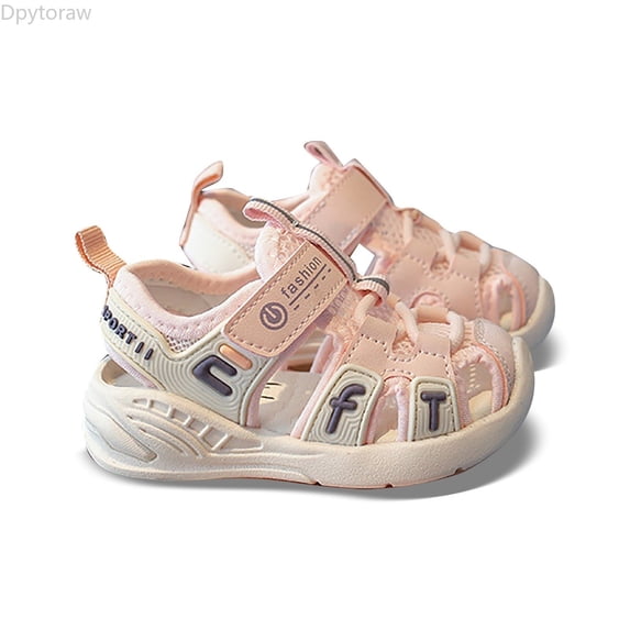 Dpytoraw Toddler Boys And Girls Breathable Quick Drying Mesh Sports Beach Sandals Lightweight Closed Toe Sandals Toddler Sandals Closed Toe Size US:6