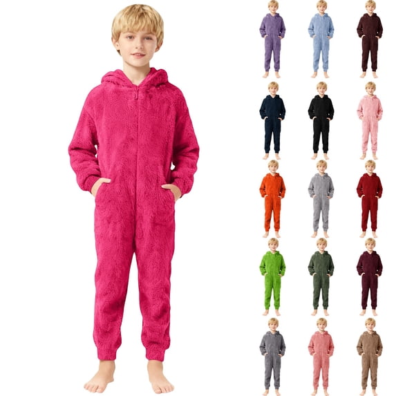 Cozy Rompers Dpytoraw Toddler Fleece Lined Romper Jumpsuit Long Sleeve Cozy Playsuit ...