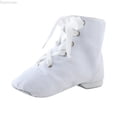 thumbnail image 1 of Dpytoraw Toddler Girls Boys Ballet Shoes Dance Slippers for Little/Big Kids Size White 10.5-11 Years, 1 of 5