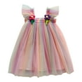 thumbnail image 1 of Dpytoraw Toddler Girls Fly Sleeve Holiday Party Floral Dress Dance Party Dresses Clothes Toddler Girl Easter Dresses Size 1-2 Years, 1 of 5