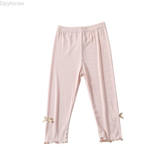 Dpytoraw Toddler Girls Seven Pants Bottoming Pants Summer Thin Model Children's Pants Summer Baby Softy Pants Girls Leggings Size 2-3 Years