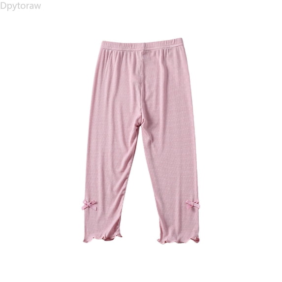 Dpytoraw Toddler Girls Seven Pants Bottoming Pants Summer Thin Model Children's Pants Summer Baby Softy Pants Girls Leggings Size 6-7 Years