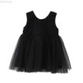 thumbnail image 1 of Dpytoraw Toddler Girls Sleeveless Holiday Party Mesh Dress Dance Party Princess Dresses Girls Sleeveless Dresses For Vacation,Black Size 2-3 Years, 1 of 1