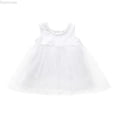 thumbnail image 1 of Dpytoraw Toddler Girls Sleeveless Holiday Party Mesh Dress Dance Party Princess Dresses Girls Sleeveless Dresses For Vacation,White Size 18-24 Months, 1 of 3