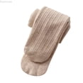 thumbnail image 1 of Dpytoraw Toddler Kids Baby Girls Cotton Fleece Lined Warm Full Leggings Knitted Pantihose Stretchy Basic Full Length Pants Pantyhose For Winter Stocking Girls Leggings Size 2-4 Years, 1 of 5
