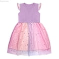 thumbnail image 1 of Dpytoraw Toddler Kids Baby Girls Dress Short Sleeve Rainbow Tulle Dress Birthday Party Princess Dresses Tutu Skirt Girls Summer Dresses Size 5-6 Years, 1 of 5