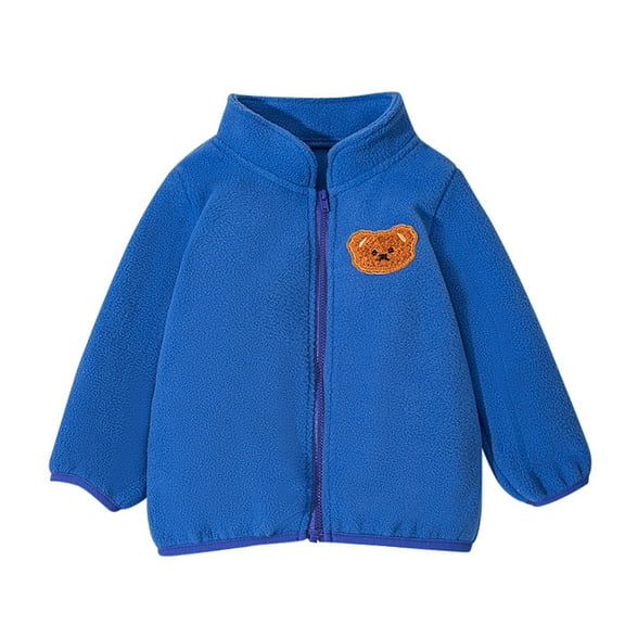 Dpytoraw Toddler Kids Girls Boys Jacket Bear Outerwear Zipper Warm Winter Coat 2-3 Years