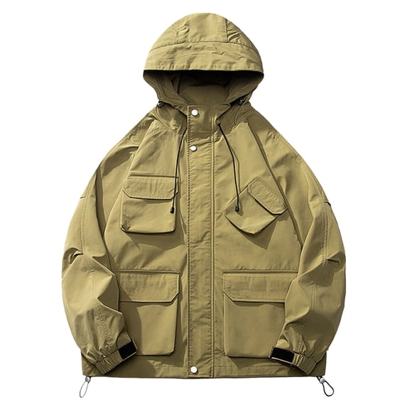 Dpytoraw Unisex Jacket Jackets Techwear Windbreaker Color Block Korean Hop Clothes Streetwear