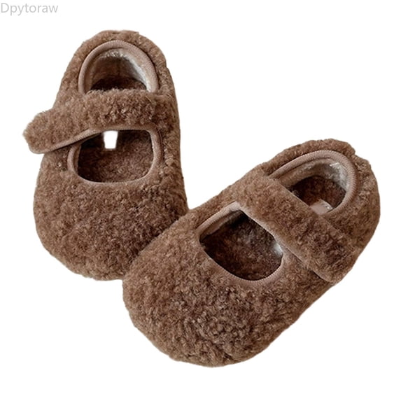 Dpytoraw Warm Winter Boots For Girls Cozy Faux Lined Slip Casual Shoes For Toddler Little Kid Big Kid Outdoor Play Girls Running Shoes Size 9