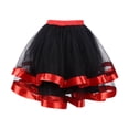 thumbnail image 1 of Dpytoraw Women Christmas Dance Party Tulle Skirt Holiday Party Performance Clothes TuTu Ballet Skirts Red One Size, 1 of 3
