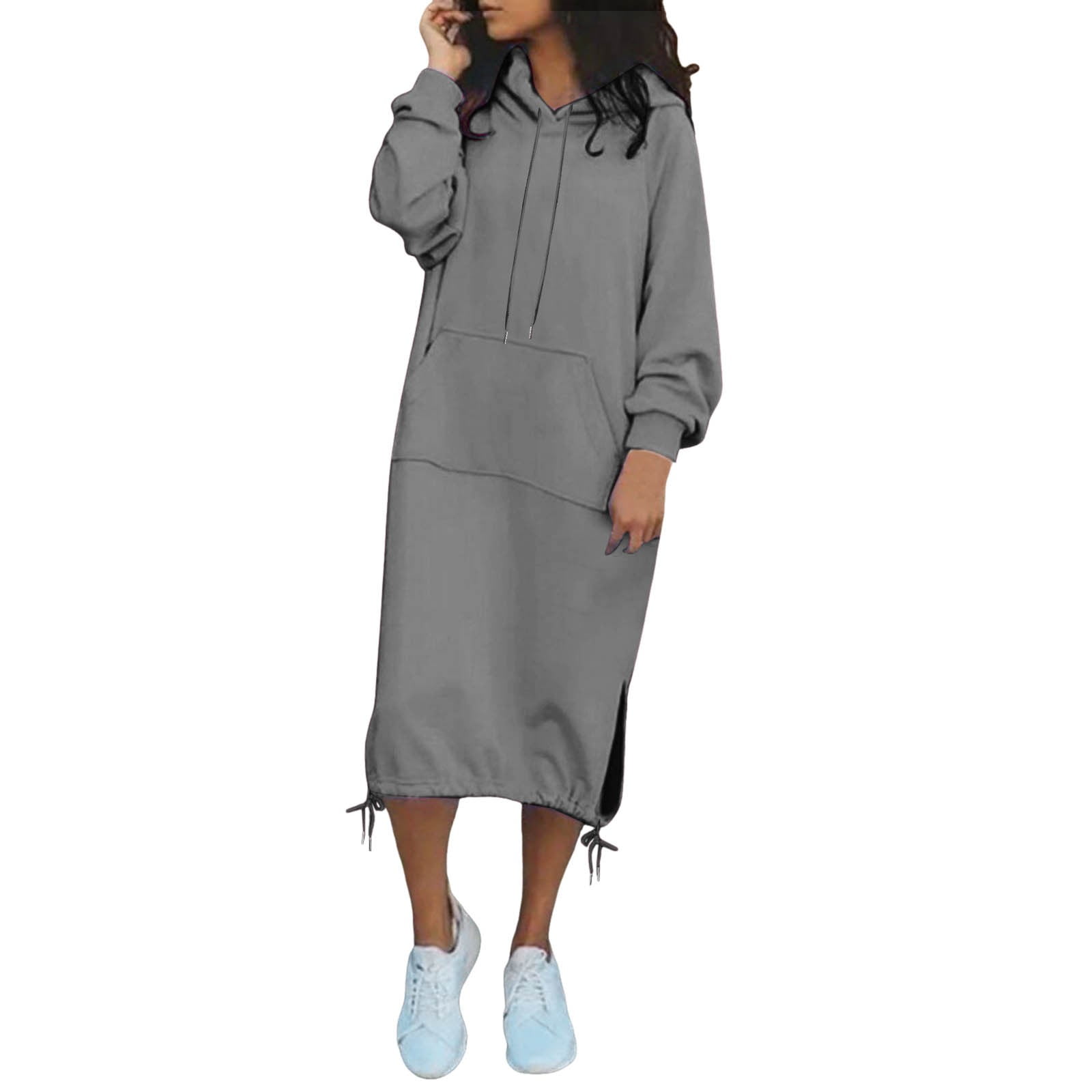 Abstract Seamless Pattern Women Long Sleeve Casual Hoodie Sweatshirt Dress main image 0