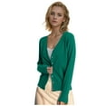 thumbnail image 1 of Dpytoraw Women's Knitted Cardigan Sweater Women's Autumn And Winter Coat Large Size Cardigan Outerwear, 1 of 4