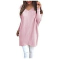 thumbnail image 1 of Dpytoraw Women's Oversized Sweater Cowl Neck Long Sleeve Button Loose Pullover Knit Sweater Tops, 1 of 5
