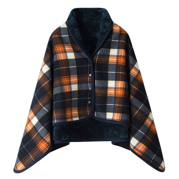 Dpytoraw Womens Large Front Poncho Sweater Wrap Topper Knitted Elegant Shawls Cape For Fall Winter